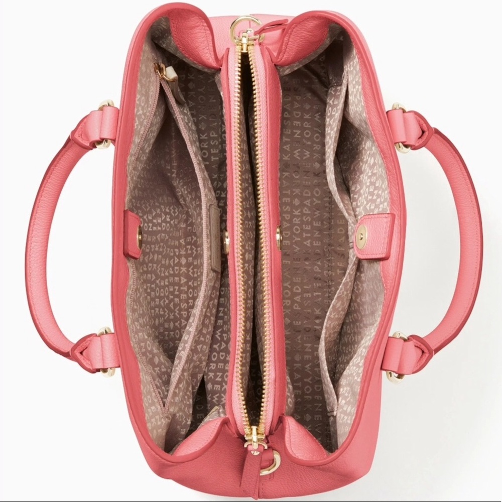 ❌SOLD NWT Kate Spade Evangeline Larchmont Av Coral - Picture 3 of 8